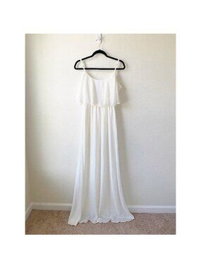 Show Me Your Mumu Caitlin Ruffle Maxi Dress Women's Medium M